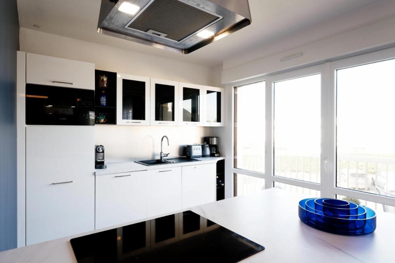 Le Luxe & Votre Vue Mer A Ouistreham Riva Bella Luaran gambar